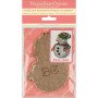 Bead embroidery kit on wood Wonderland Crafts FLK-390 Christmas decorations