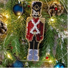 Bead embroidery kit on wood Wonderland Crafts FLK-391 Christmas decorations