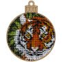 Bead embroidery kit on wood Wonderland Crafts FLK-400 Christmas decorations