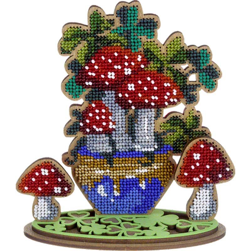 Bead embroidery kit on wood FairyLand FLK-406 Flowers
