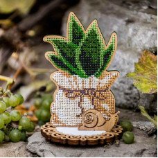 Bead embroidery kit on wood FairyLand FLK-409 Flowers