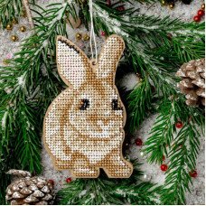 Bead embroidery kit on wood Wonderland Crafts FLK-460 Christmas decorations