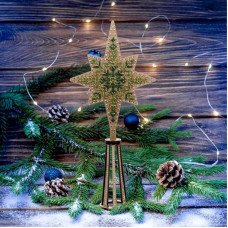 Bead embroidery kit on wood Wonderland Crafts FLK-475 Christmas decorations