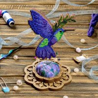 Bead embroidery kit on wood FairyLand FLK-478 Pincushion