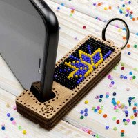 Bead embroidery kit on wood Wonderland Crafts FLK-481 Phone holder