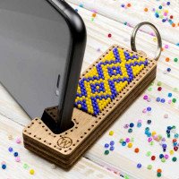 Bead embroidery kit on wood Wonderland Crafts FLK-482 Phone holder