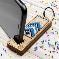Bead embroidery kit on wood Wonderland Crafts FLK-485 Phone holder