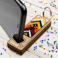 Bead embroidery kit on wood Wonderland Crafts FLK-488 Phone holder