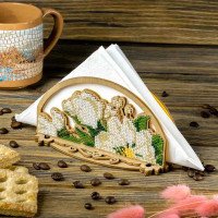Bead embroidery kit on wood FairyLand FLK-531 Napkin holder