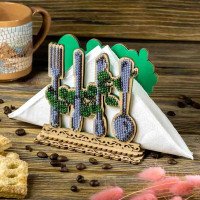 Bead embroidery kit on wood FairyLand FLK-533 Napkin holder