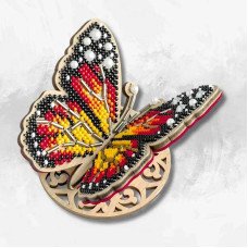 Bead embroidery kit on wood Wonderland Crafts FLK-581 animals