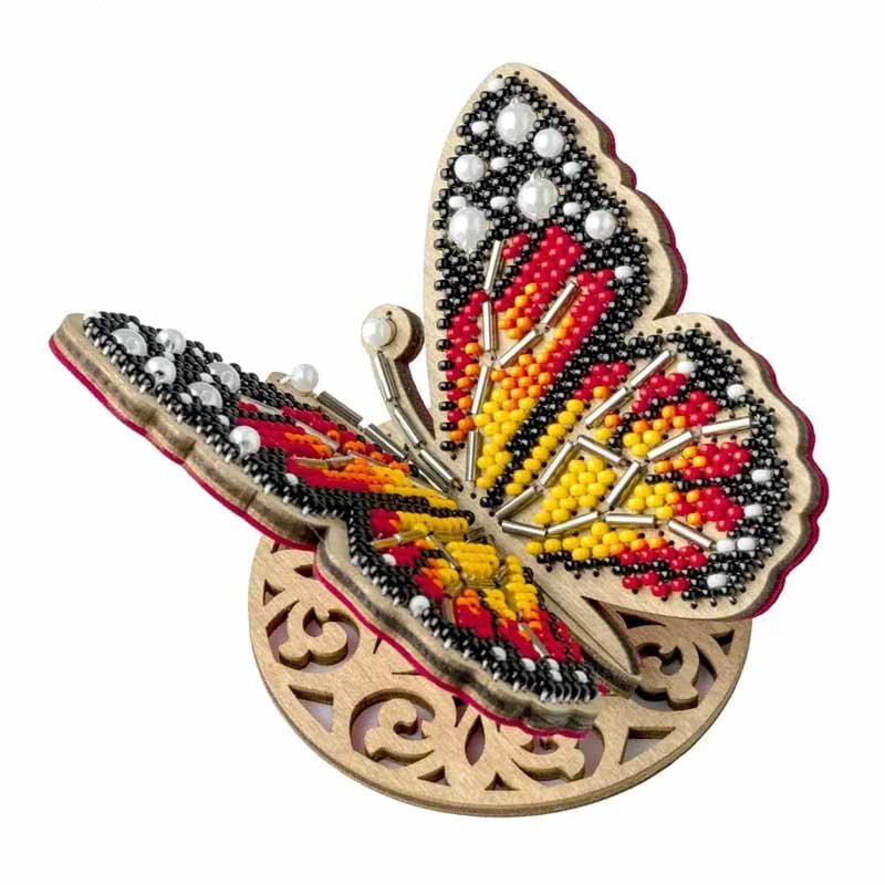Bead embroidery kit on wood Wonderland Crafts FLK-581 animals