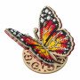 Bead embroidery kit on wood Wonderland Crafts FLK-581 animals