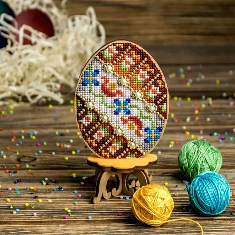 Cross-stitch kits on wood Wonderland Crafts FLW-034 Easter