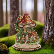 Cross-stitch kits on wood Wonderland Crafts FLW-051