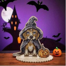 Cross-stitch kits on wood Wonderland Crafts FLW-053 Halloween