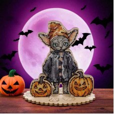 Cross-stitch kits on wood Wonderland Crafts FLW-054 Halloween