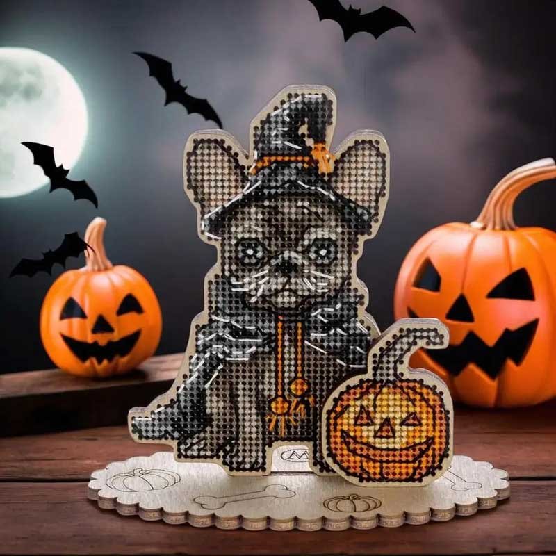 Cross-stitch kits on wood Wonderland Crafts FLW-057 Halloween