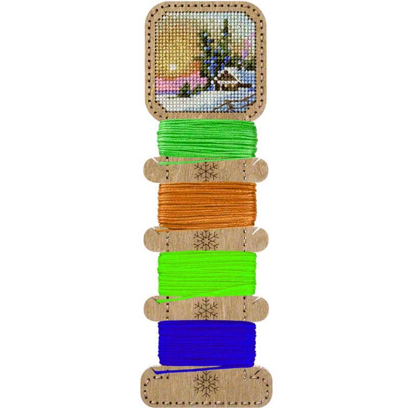 Заготівка котушки для вишивання нитками по дереву Чарівна країна FLHW-011