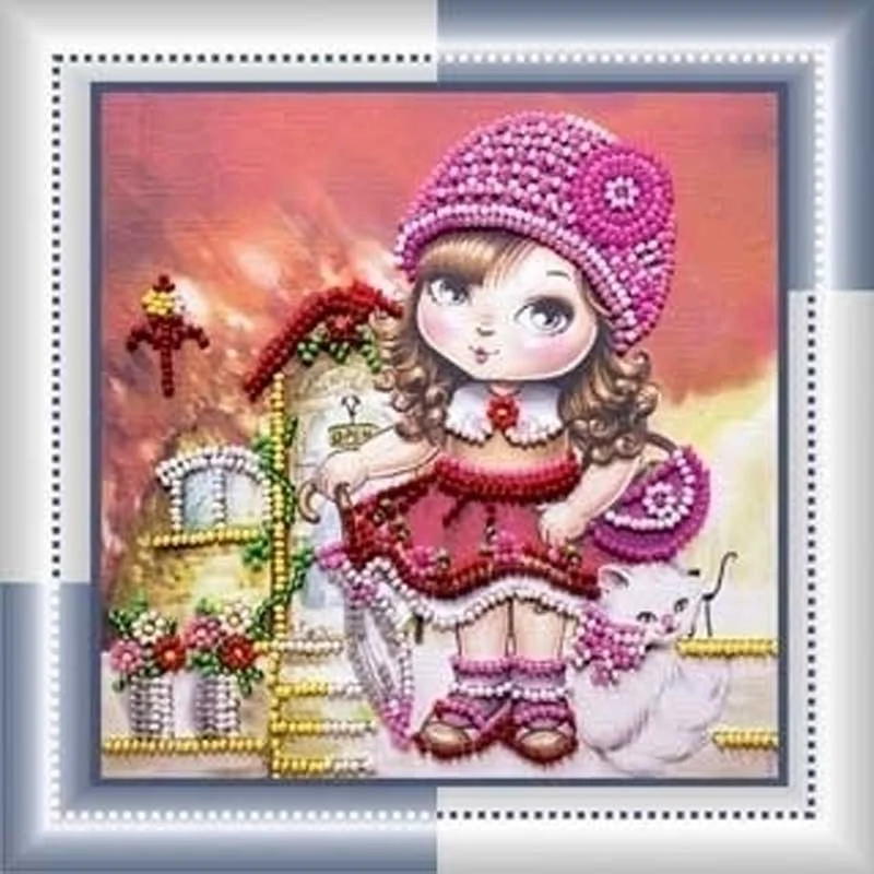 Bead embroideri kit Mini Abris Art AM-028 Fashionable