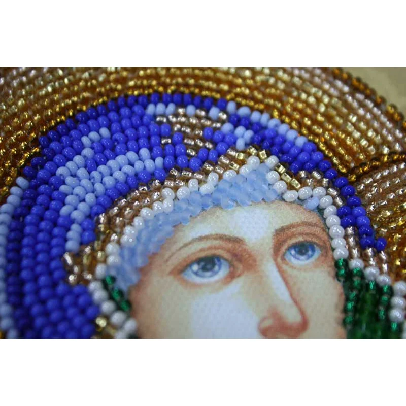 Main Bead Embroidery Kit on Canvas  Abris Art AB-292 Icon of the Virgin