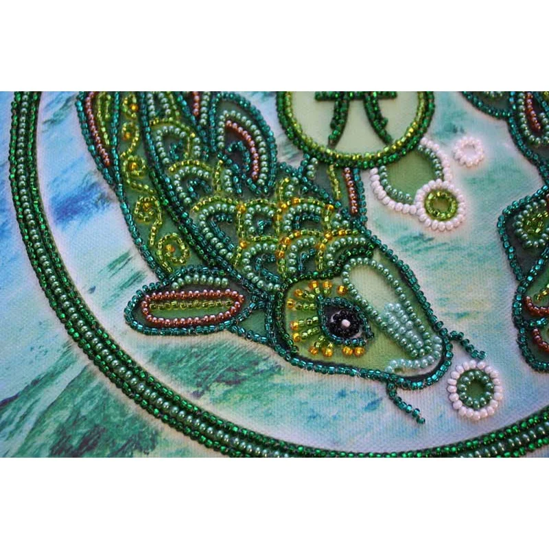 Main Bead Embroidery Kit on Canvas  Abris Art AB-332-12 Sign of the Zodiac of Pisces