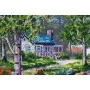 Main Bead Embroidery Kit on Canvas  Abris Art AB-387 Morning in the mountains