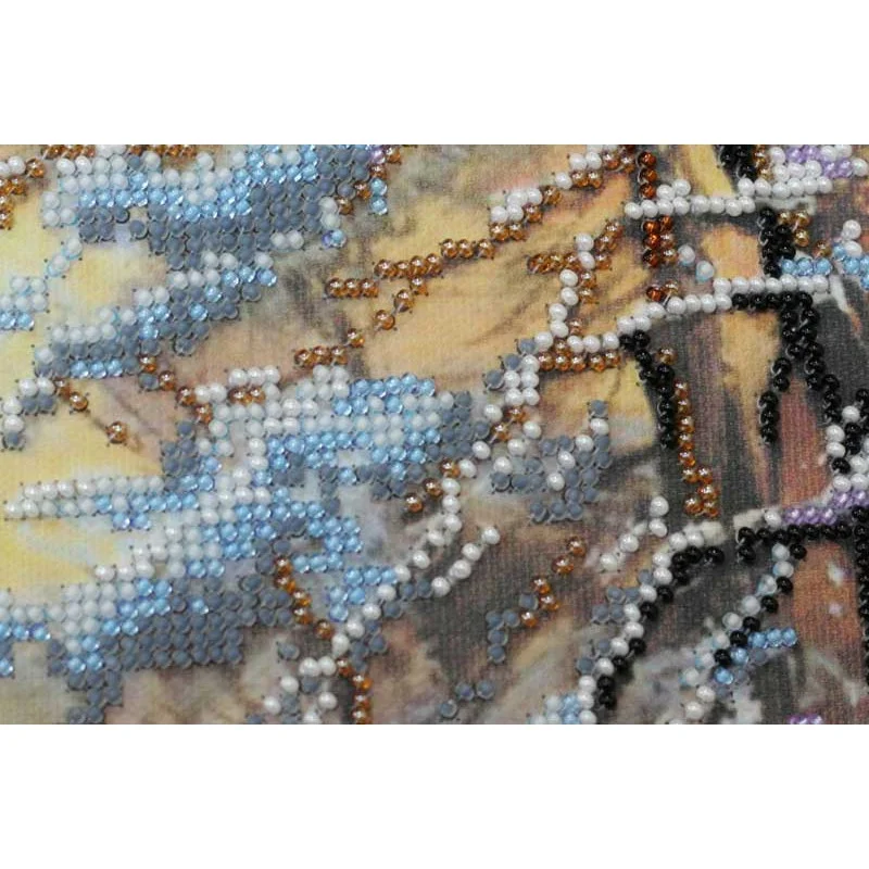Main Bead Embroidery Kit on Canvas  Abris Art AB-454 Crystal Winter