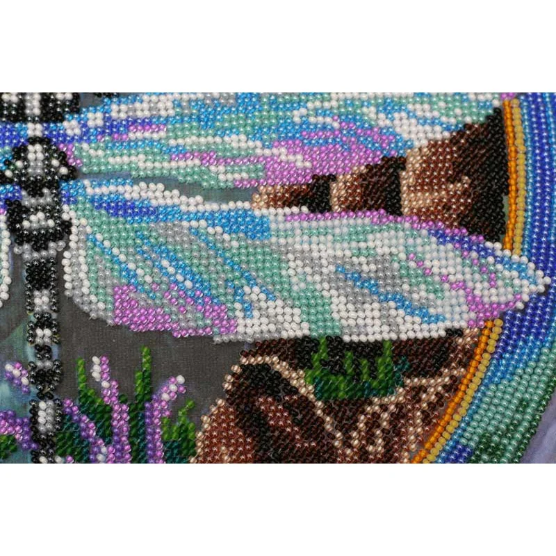 Main Bead Embroidery Kit on Canvas  Abris Art AB-503 Water-colors of summer-3
