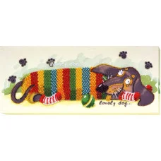 Main Bead Embroidery Kit on Canvas  Abris Art AB-516 Sweet little naughty boy