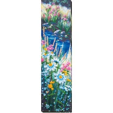Main Bead Embroidery Kit on Canvas  Abris Art AB-541 Chamomile Etude-2