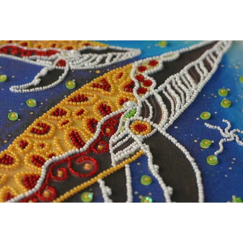 Main Bead Embroidery Kit on Canvas  Abris Art AB-562 Children of the ocean