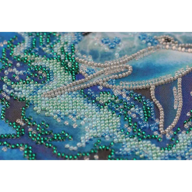 Main Bead Embroidery Kit on Canvas  Abris Art AB-578 Dissecting the waves
