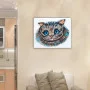 Main Bead Embroidery Kit on Canvas  Abris Art AB-687 Cheshire Cat