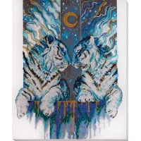 Main Bead Embroidery Kit on Canvas  Abris Art AB-728 Guardians of the North