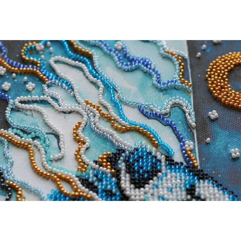 Main Bead Embroidery Kit on Canvas  Abris Art AB-728 Guardians of the North