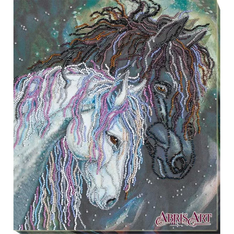 Main Bead Embroidery Kit on Canvas  Abris Art AB-752 Devotion