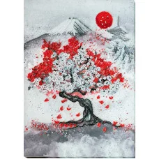 Main Bead Embroidery Kit on Canvas  Abris Art AB-796 Hanami