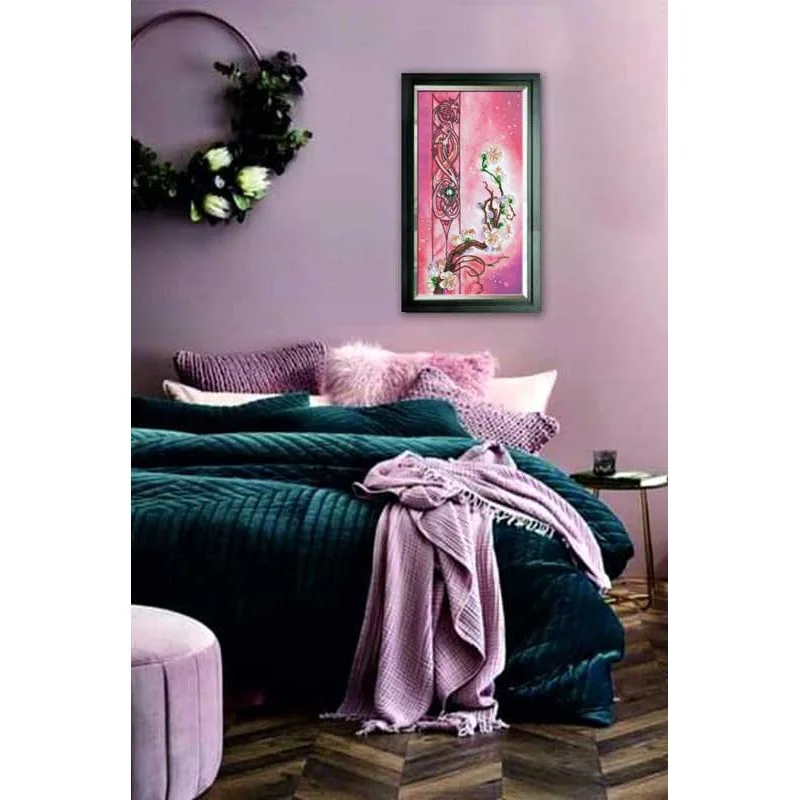 Main Bead Embroidery Kit on Canvas  Abris Art AB-799 Sakura color