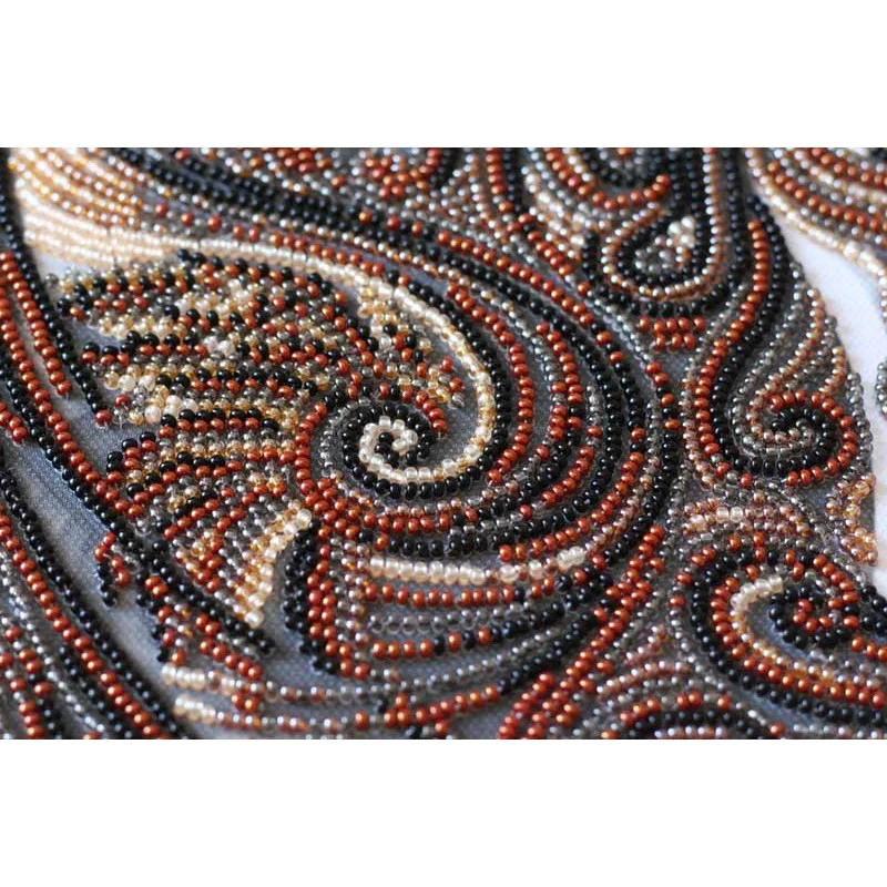Main Bead Embroidery Kit on Canvas  Abris Art AB-809 Black Pegasus