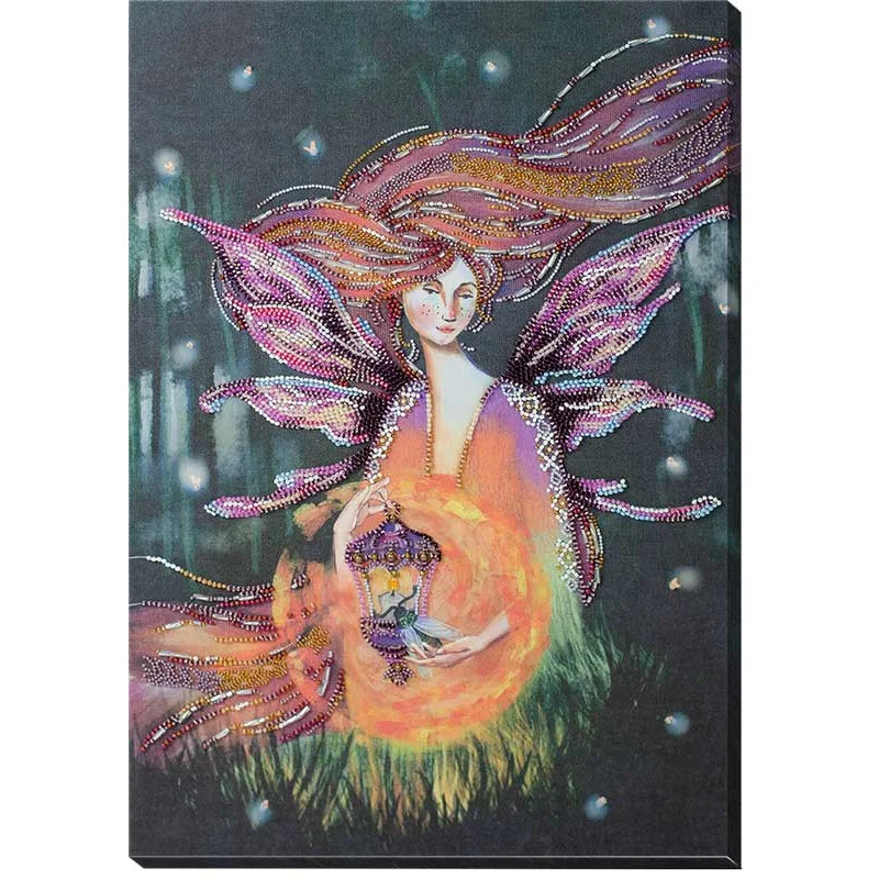 Main Bead Embroidery Kit on Canvas  Abris Art AB-891 Summer night