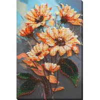 Main Bead Embroidery Kit on Canvas  Abris Art AB-919 Gift of the sun