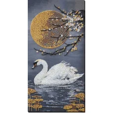 Main Bead Embroidery Kit on Canvas  Abris Art AB-957 When the soul blooms