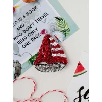 Bead embroidery kit decorations Abris Art AD-213 Light sailboat