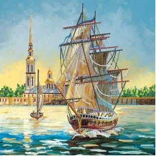 Схема для вишивання бісером Абріс Арт АС-138 Фрегат