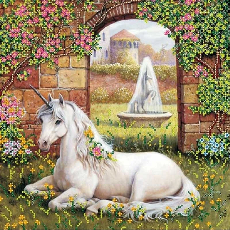 Pattern for beading Abris Art AC-152 Unicorn
