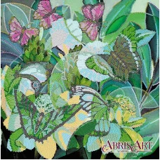Pattern for beading Abris Art AC-363 Tropical Emeralds