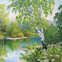 Pattern for beading Abris Art AC-413 Birches