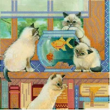 Pattern for beading Abris Art AC-482 gold fish