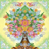 Pattern for beading Abris Art AC-505 Fairy tree